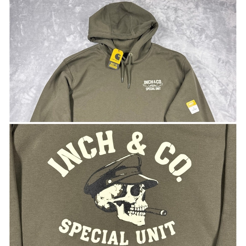 Carhartt K121 Loose Fit Midweight Hoodie Mens Large Green Inch & Co Special Unit